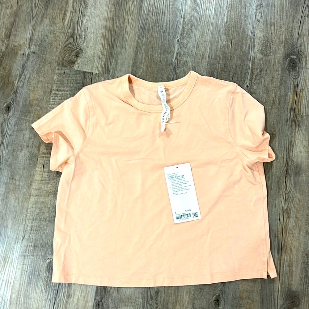 Pink Cotton Blend Tee